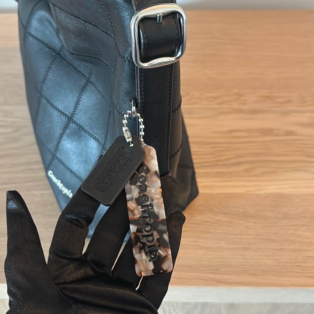 Coachtopia Alter/Ego Hobo Bag In Black Checkerboard - Picture 11 of 16